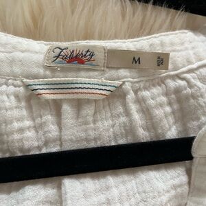 Faherty cotton gauze blouse